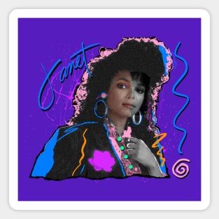 JANET JACKSON 80S RETRO STYLE Magnet